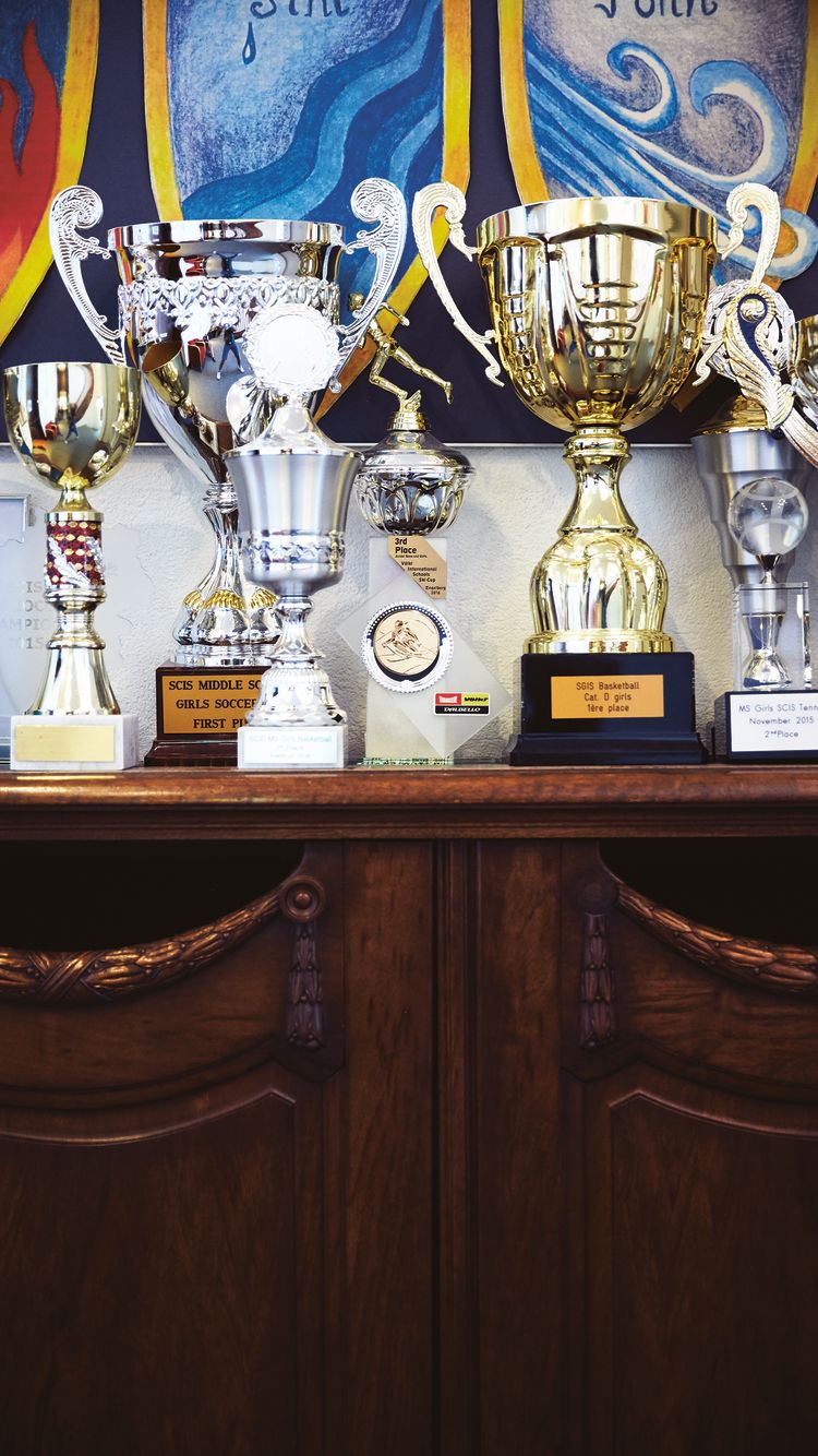 Trophies from the Middle School